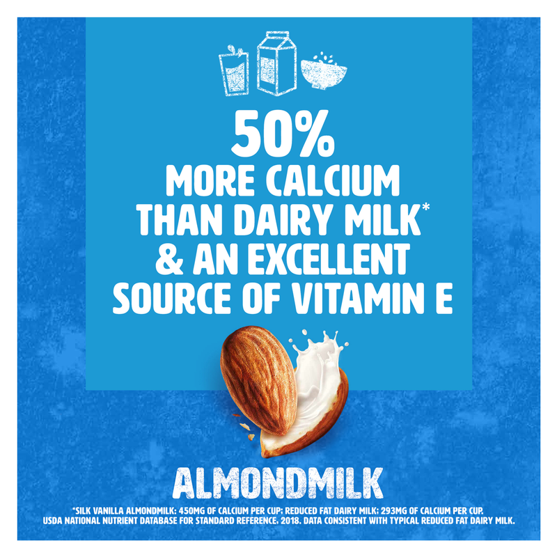 Silk Vanilla Almond Milk 1/2 Gallon