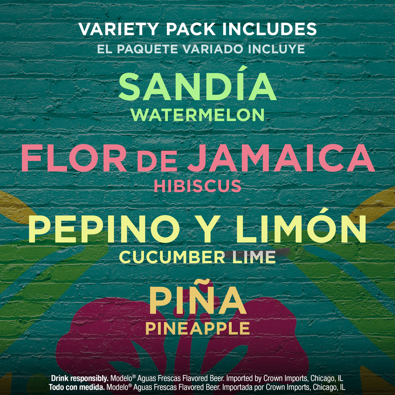 Modelo Spiked Aguas Frescas Variety Pack 12pk 12oz Can 4.5% ABV