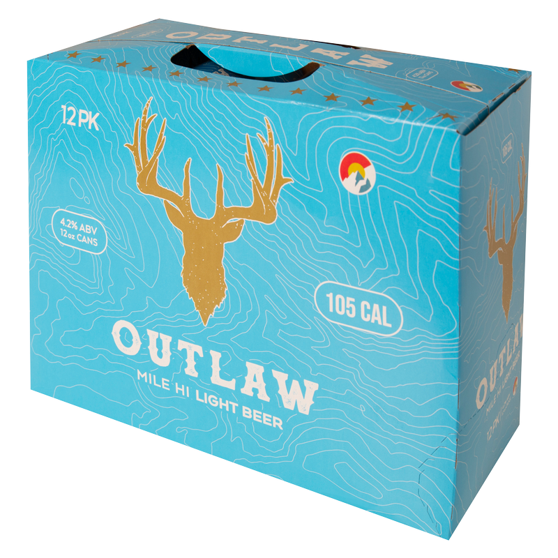 Tivoli Outlaw Mile Hi Light Beer 12pk 12oz Can 4.2% ABV