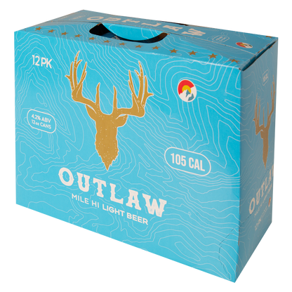 Tivoli Outlaw Mile Hi Light Beer 12pk 12oz Can 4.2% ABV