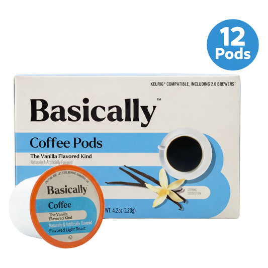 Basically Vanilla Flavored Coffee Pods - 12 ct