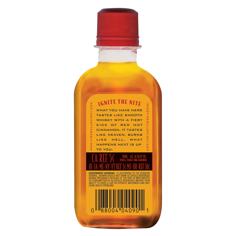 Fireball Hot Cinnamon Blended Whisky 100ml (33 Proof)