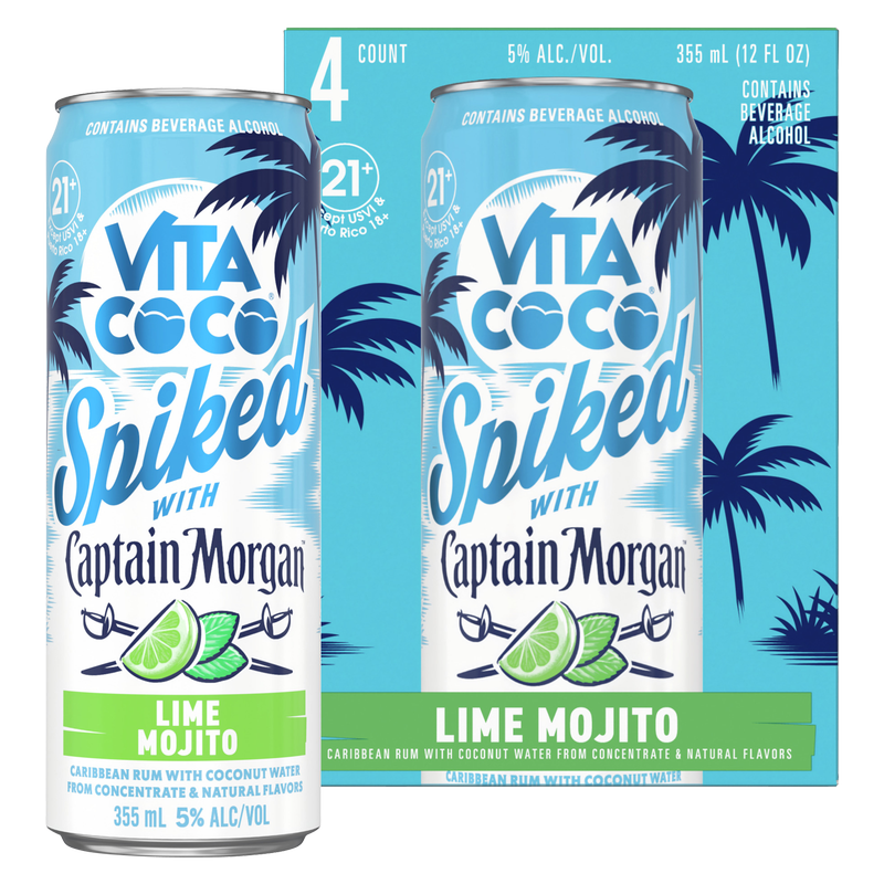 Vita Coco Spiked with Captain Morgan Lime Mojito 4pk