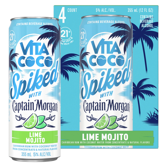 Vita Coco Spiked with Captain Morgan Lime Mojito 4pk