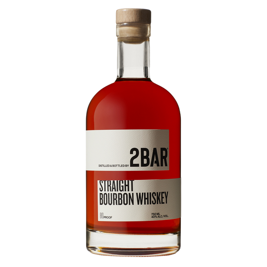 2BAR Straight Bourbon Whiskey 750ml (80 Proof)
