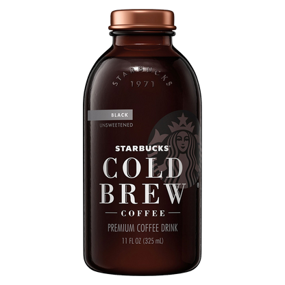 Starbucks Unsweetened Black Cold Brew Coffee 11oz Btl