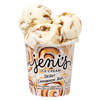 Jeni's Splendid Ice Cream Skillet Cinnamon Roll Dairy Pint