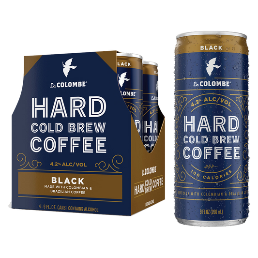 La Colombe Hard Cold Brew Black Coffee 4pk 9oz Can 4.2% ABV