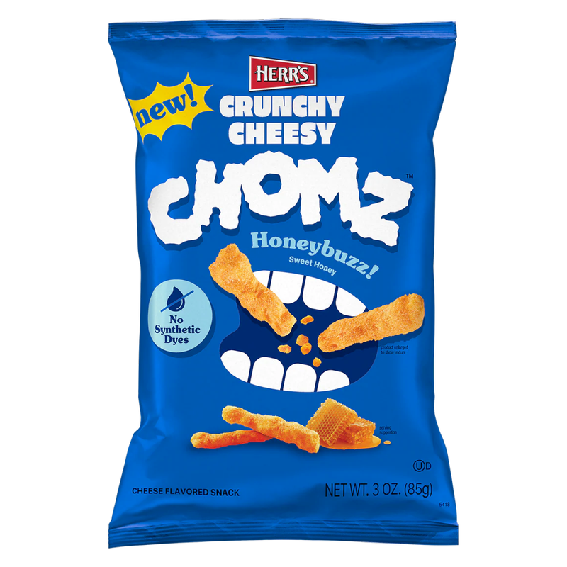 Herr's Crunchy Cheesy Chomz, Honeybuzz, 3oz