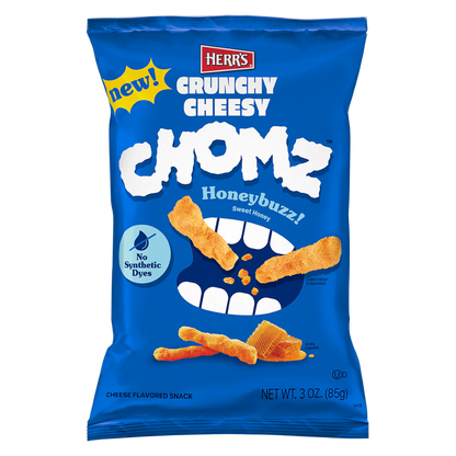 Herr's Crunchy Cheesy Chomz, Honeybuzz, 3oz