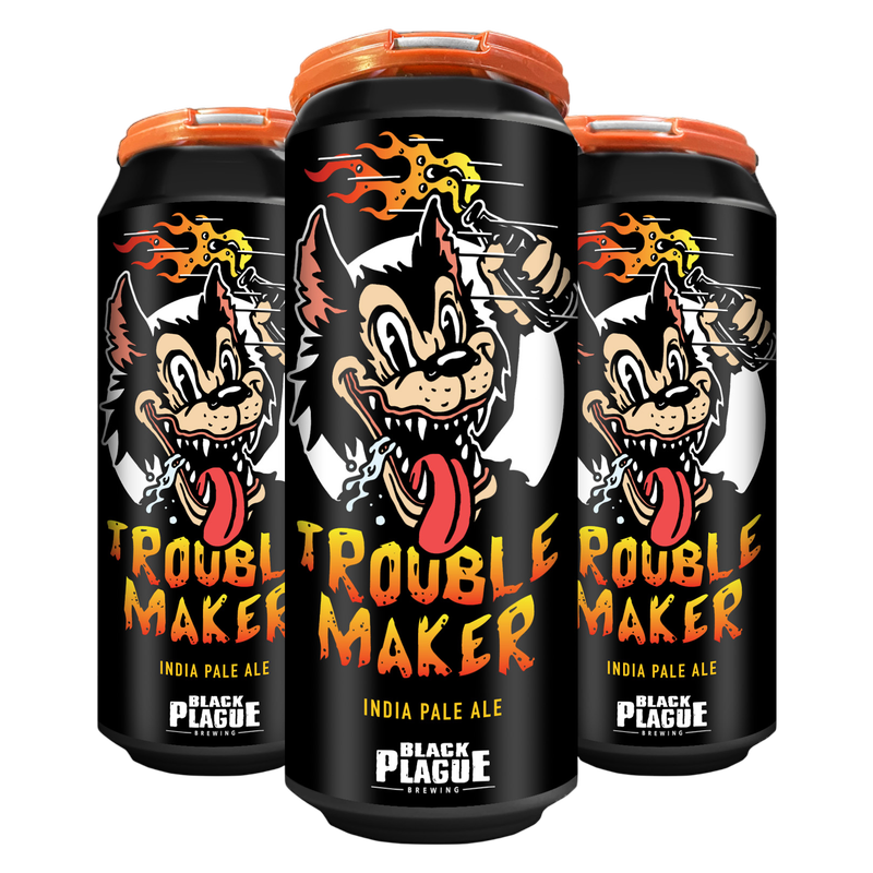 Black Plague Brewing Trouble Maker IPA (4PKC 16 OZ)