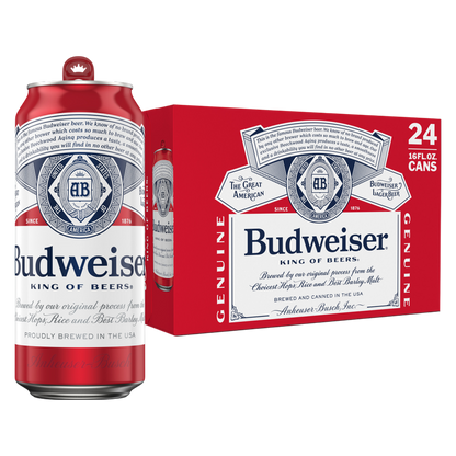 Budweiser 24pk 16oz Can 5% ABV