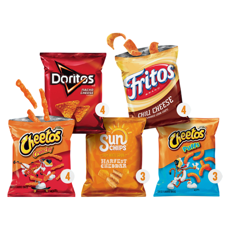 Frito Lay Snacks Cheesy Mix Variety 17.625 18ct