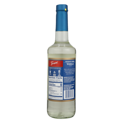 Torani Sugar Free Vanilla Syrup 750mL Btl
