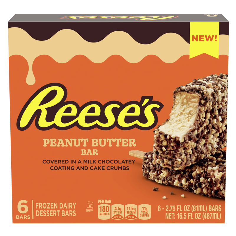 Reese's Peanut Butter Frozen Dairy Dessert Bar 6 ct