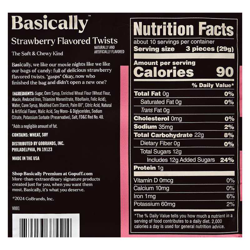 Basically Premium Strawberry Twists 10 oz