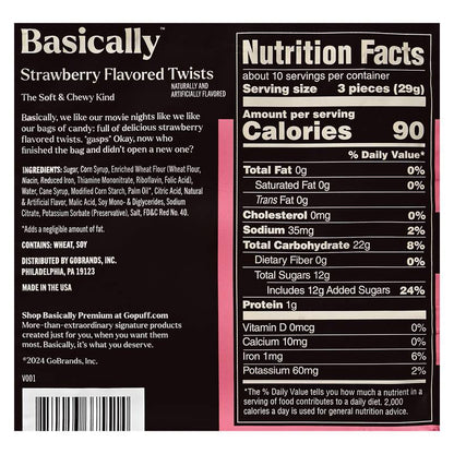 Basically Premium Strawberry Twists 10 oz