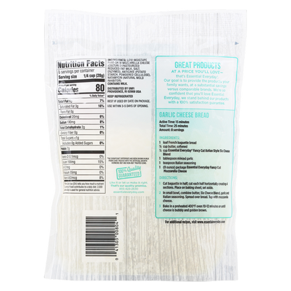 Essential Everyday Shredded Low-Moisture Part-Skim Mozzarella Cheese 8oz