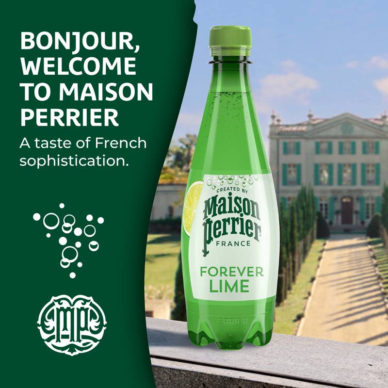 Maison Perrier Lime Sparkling Water 6pk 500ml Btl