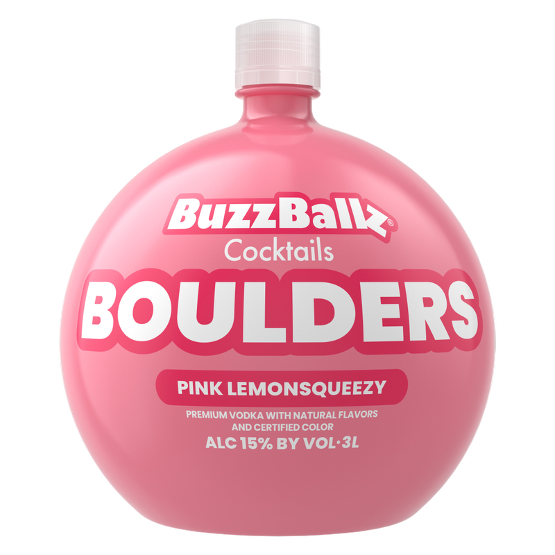 BuzzBallz Boulders Pink Lemonsqueezy 3L Bottle