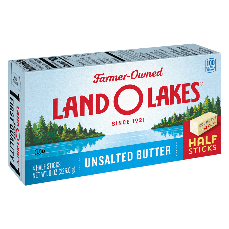 Land O Lakes® Half Stick Unsalted Butter, 8 oz.