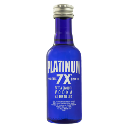 Platinum 7X Vodka 50ml (80 Proof)