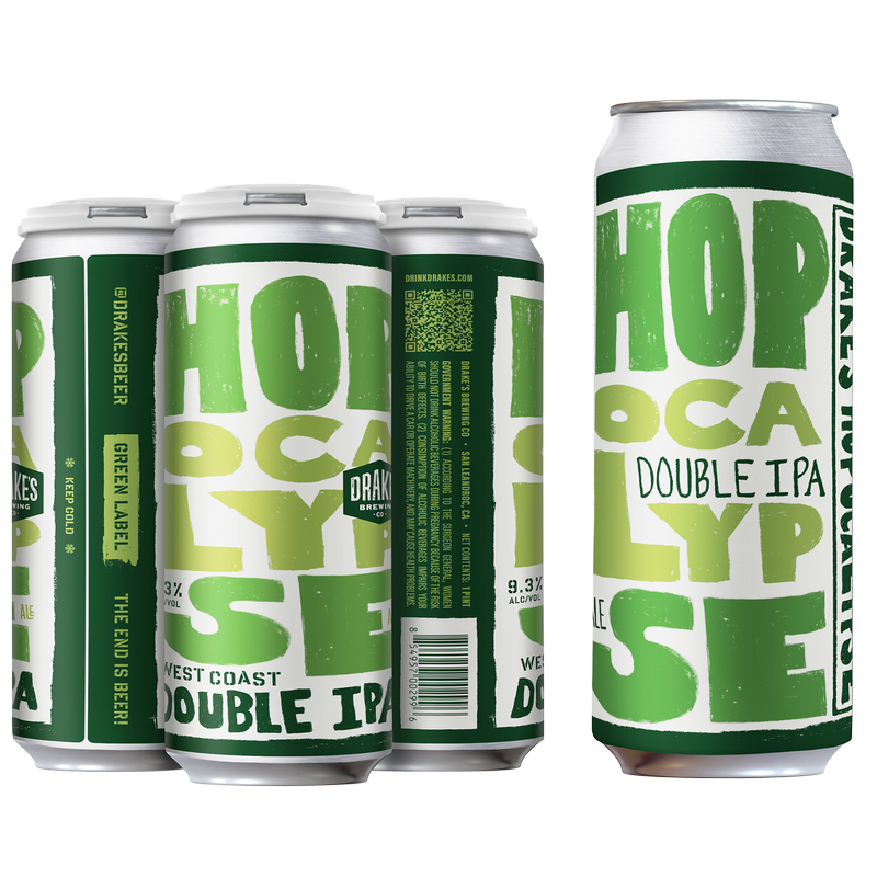 Drake's Brewing Co. Hopocalypse Double IPA Green Label 4pk 16oz Cans