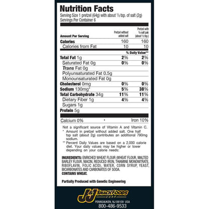 SuperPretzel Frozen Original Fully Baked Soft Pretzels 6ct 13oz