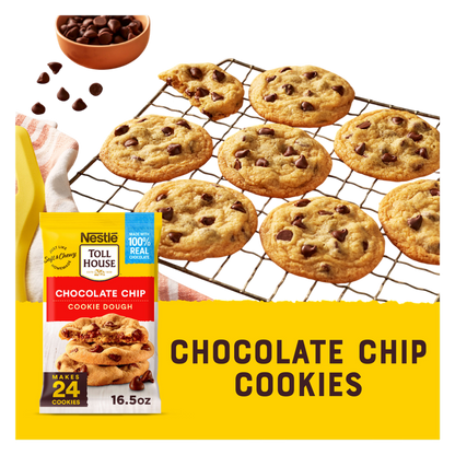 Nestle Toll House Chocolate Chip Cookie Ready to Bake Dough - 24ct/16.5oz