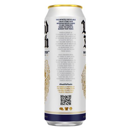 Liquid Death Mountain Water 8pk 19.2 oz King Size Can- XL