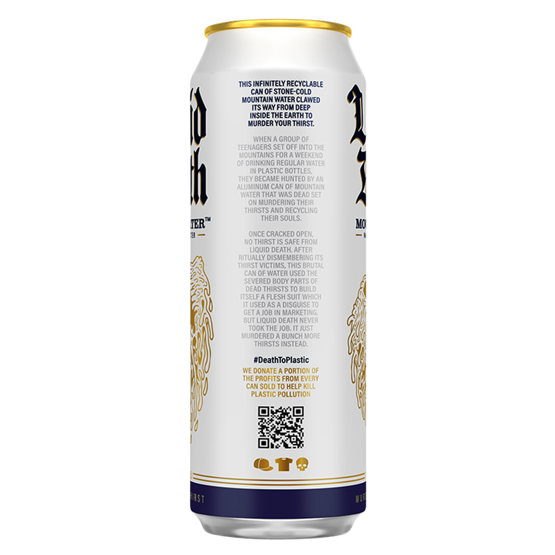 Liquid Death Mountain Water 19.2oz King Size Can