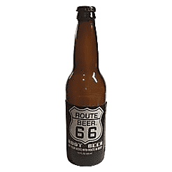 Route 66 Root Beer 12oz Glass Bottle