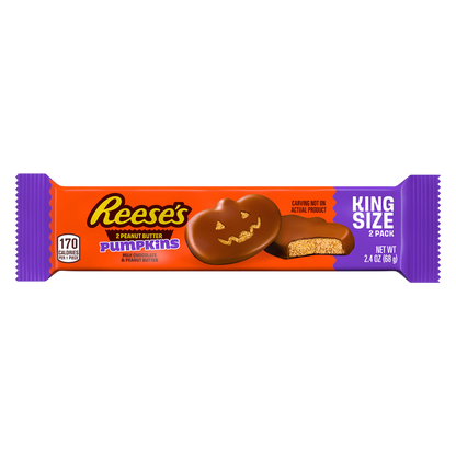 REESE'S Peanut Butter Pumpkin King Size, 2.4 oz