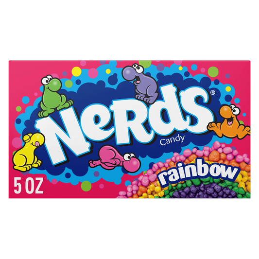 NERDS Candy, Theater Box, Rainbow, Crunchy Fruity, 5 oz