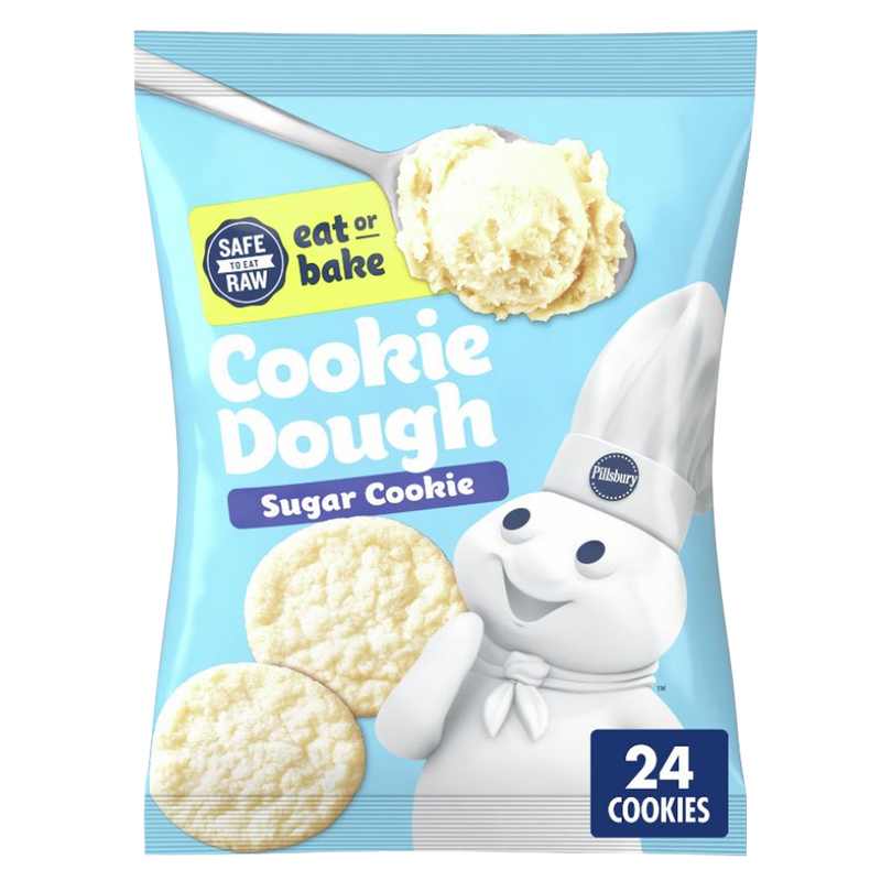 Pillsbury Ready-to-Bake Sugar Cookie Dough - 24ct/16oz