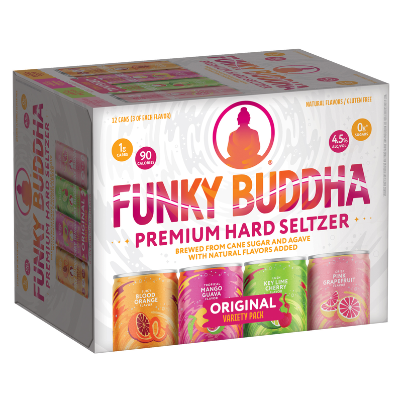 Funky Buddha Hard Seltzer Variety Pack 12pk 12oz Can 4.5% ABV