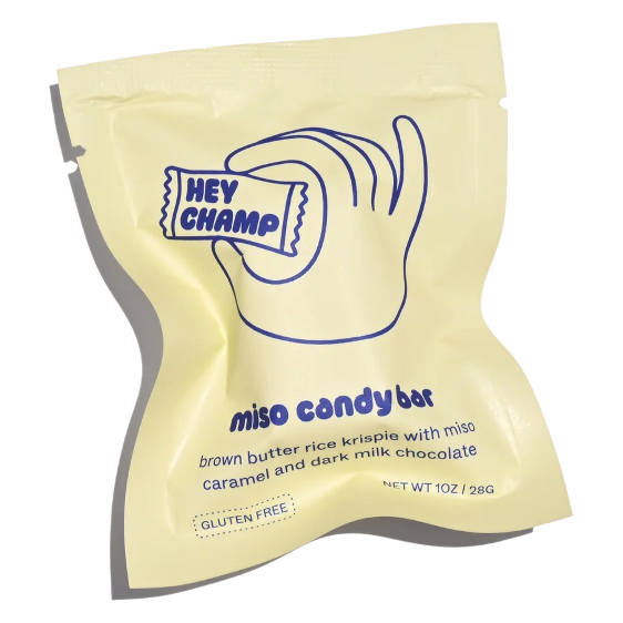 Hey Champ Miso Caramel Candy Bar, 0.75 oz