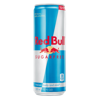 Red Bull Energy Drink Sugar Free 12oz Can
