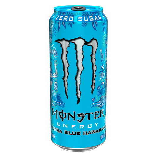 Monster Energy Ultra Blue Hawaiian Energy Drink 16oz Can
