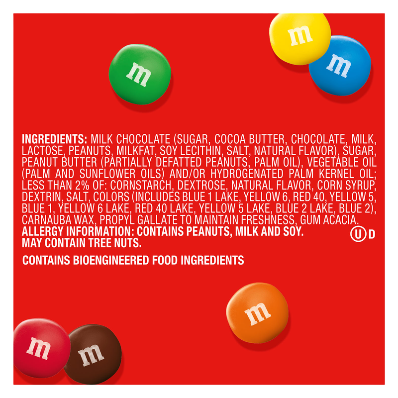 M&M'S Minis Peanut Butter Milk Chocolate Candy,  1.74 Oz Mega Tube (Packaging May Vary)