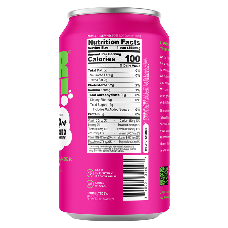 Superfrau Cucumber Lime 12oz Can