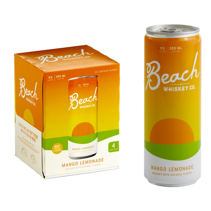 Beach Whiskey Mango Lemonade Rtd 4pk 355ml 5% ABV