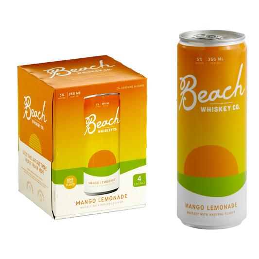 Beach Whiskey Mango Lemonade Rtd 4pk 355ml 5% ABV