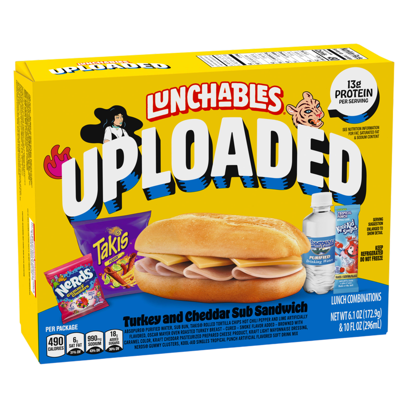 Lunchables Uploaded Turkey and Cheddar Sub Sandwich - 15oz