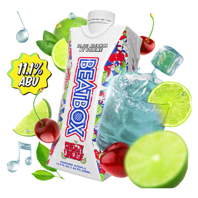 BeatBox Cherry Limeade 500ml 11.1% ABV Wine Party Punch