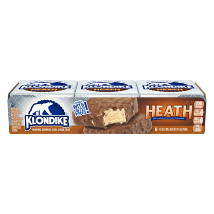 Klondike Heath English Toffee Bars 6ct