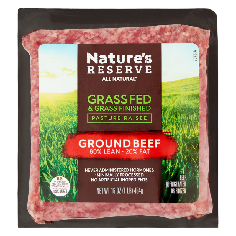 Grass Fed Ground Beef 80% Lean - 16oz