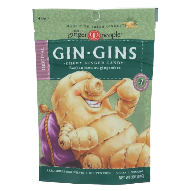 Ginger People Gin Gins Original Ginger Candy, 3oz
