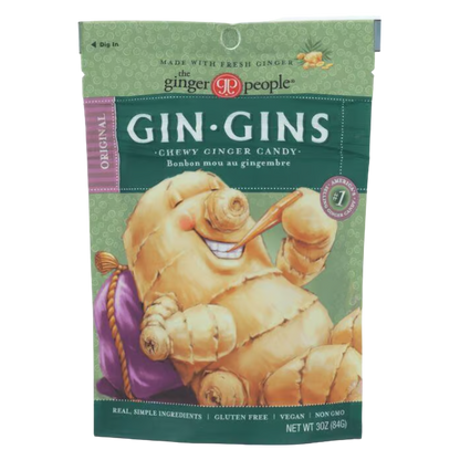Ginger People Gin Gins Original Ginger Candy, 3oz