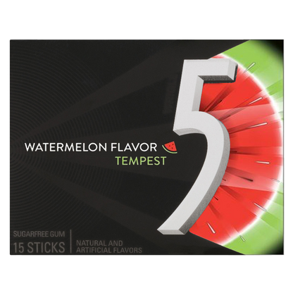 5 Gum Watermelon 15ct